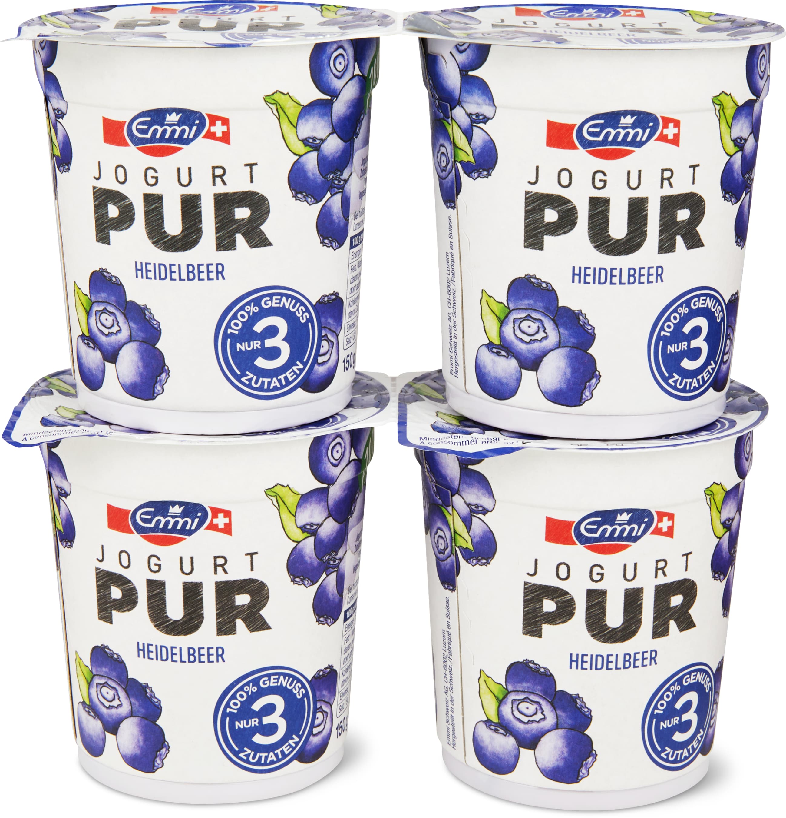 Yogurt Pur ai mirtilli 4x150g